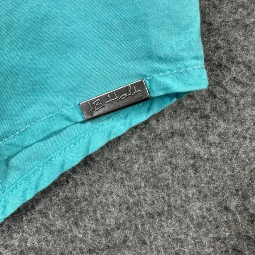 J.B. Holt The Jefferson Button‎ Down Shirt Mens Small S Aqua Green Long Sleeve